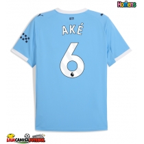 Camisa de Futebol Manchester City Nathan Ake #6 Equipamento Principal 2025-26 Manga Curta